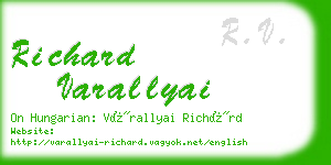 richard varallyai business card